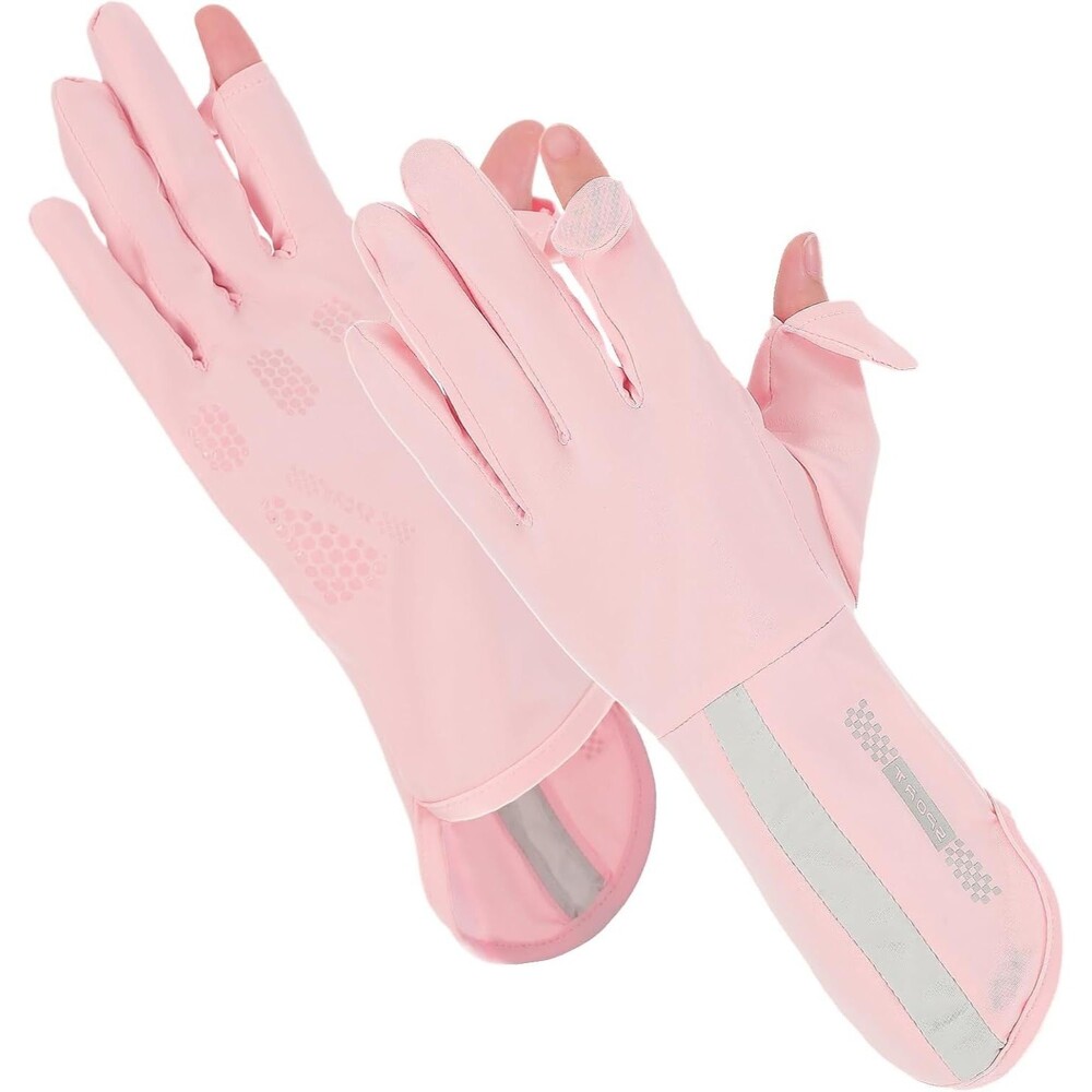 Woman Sun Protection Driving Gloves, Non Slip Full Finger Touchscreen Gloves